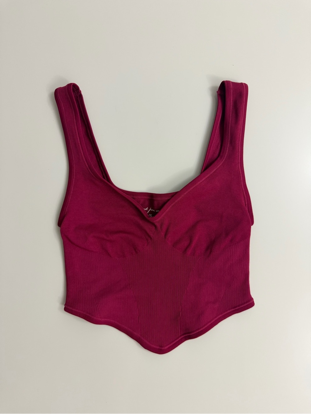 Out From Under Urban Outfitters Camilla Seamless Bustier Tank, Berry, Size XS/S